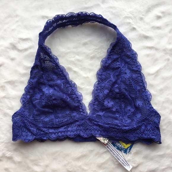 FREE PEOPLE Galloon Lace Halter Bra - Picture 2 of 4